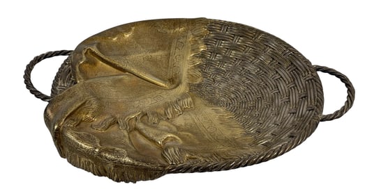 19th Century Moscow Russian 84 Silver Tromp L'Oeil Basket