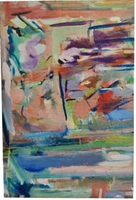 Alan Peters O/C Post Modern Abstract Landscape