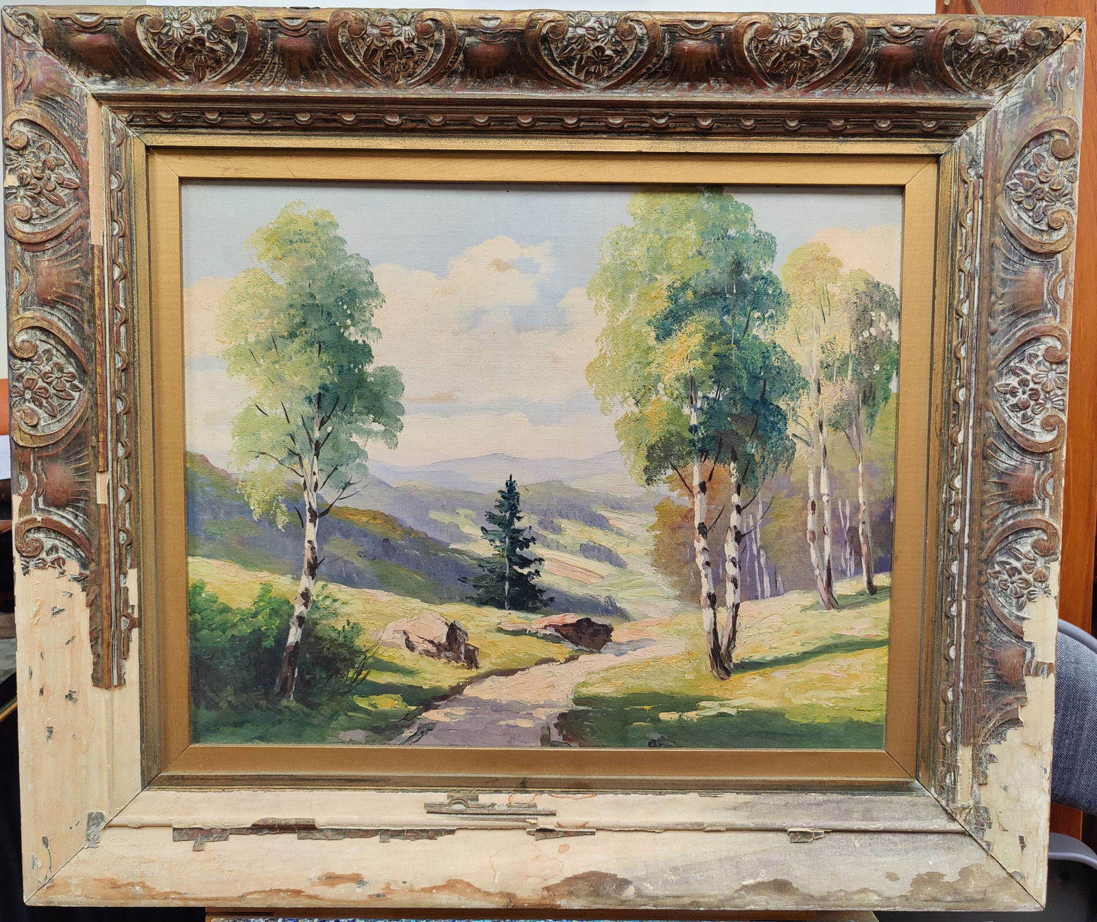 Attributed Ernest T. Fredericks Impressionist Landscape (1 of 4)