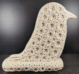 Alexander Ney Portrait Sculpture, Bird on a Integrated Base