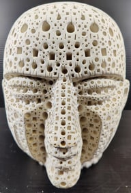 Alexander Ney Terracotta Mr Magoo Head Abstract Sculpture