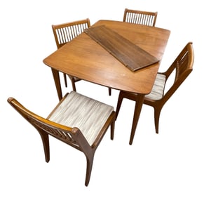 (5) Piece Mid Century Table & Chairs