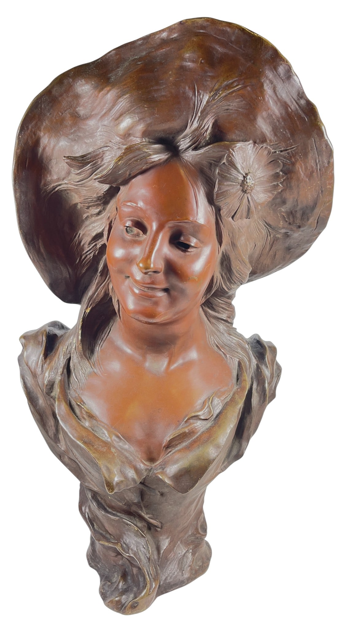 Victor Bruyneel (Belgian 1859-) Bust of Woman retailed by Tiffany & Co. (1 of 7)