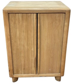 Heywood Wakefield Streamline Tambour Door Cabinet