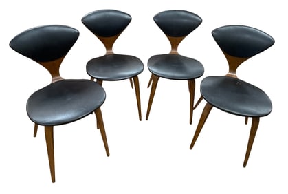 (4) Mid Century Norman Cherner Plycraft Dining Chairs