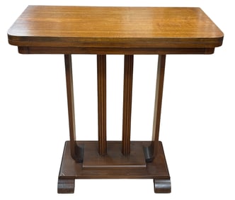 Art Deco Walnut Flip Top Game Table