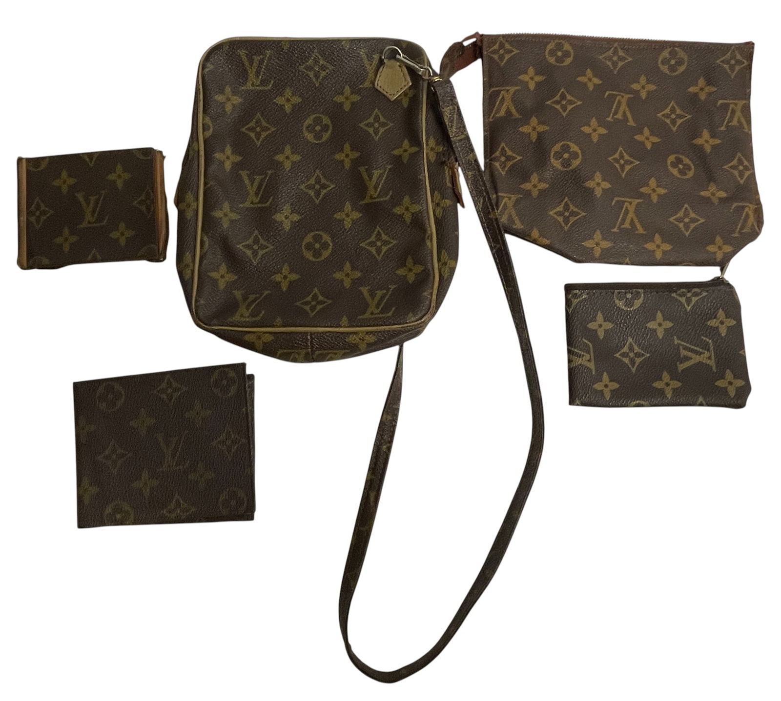 (5) Vintage c1970s Louis Vuitton Leather Logo Accessories (1 of 14)