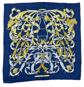 Hermes Le Mors a la Conetable Silk Scarf