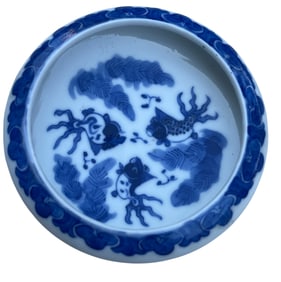 Kangzi Period Qing Chinese Blue & White Brush Bowl