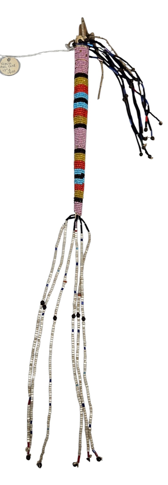 c1900 Native American Sioux Beaded Awl & Case (1 of 2)