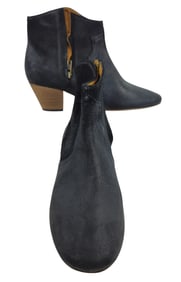 Isabel Marant Dicker Black Suede Ankle Boots