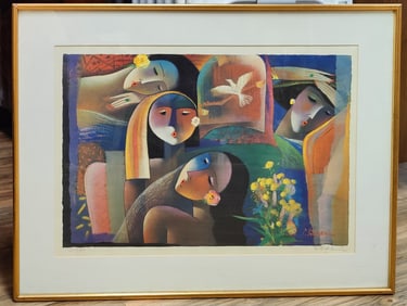 Lye Yau Fatt L/E Lithograph Titled Joy, c. 1980s