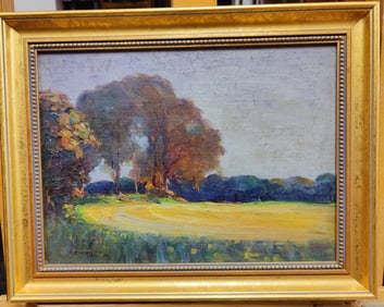 W Dennis Contemporary Impressionist Fall Landscape