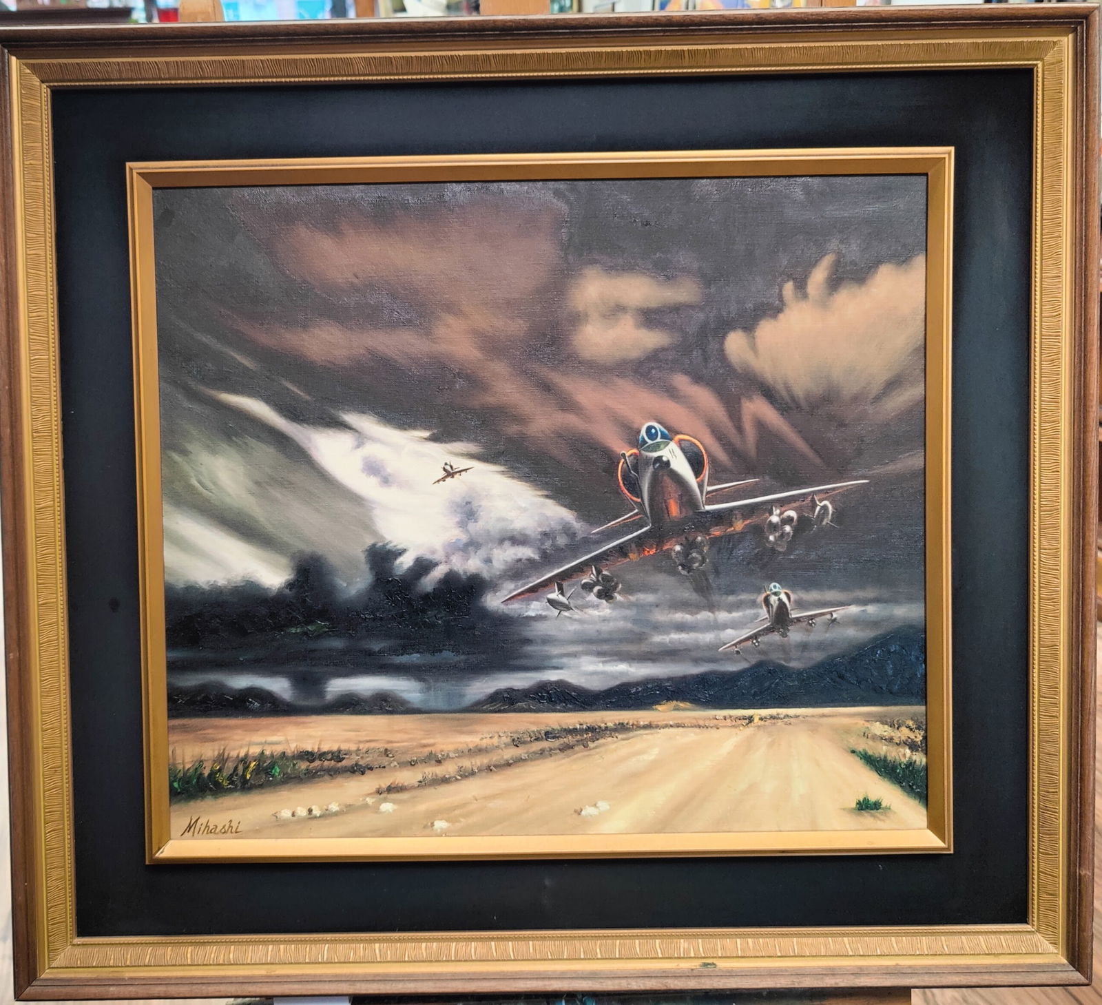 Signed Mihashi O/C Ominous Sky Fighter Jets Illustration (1 of 6)