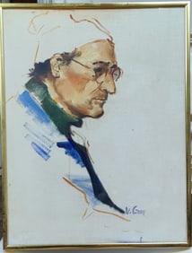 Virginia Gay Portrait of Actor Arnold Soboloff, c.1950s