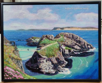 Donald Curran O/B Rope Bridge Carrick A Rede, Ireland