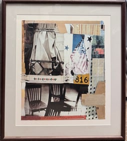 Robert Rauschenberg Lithograph Tag, Guggenheim, 1997