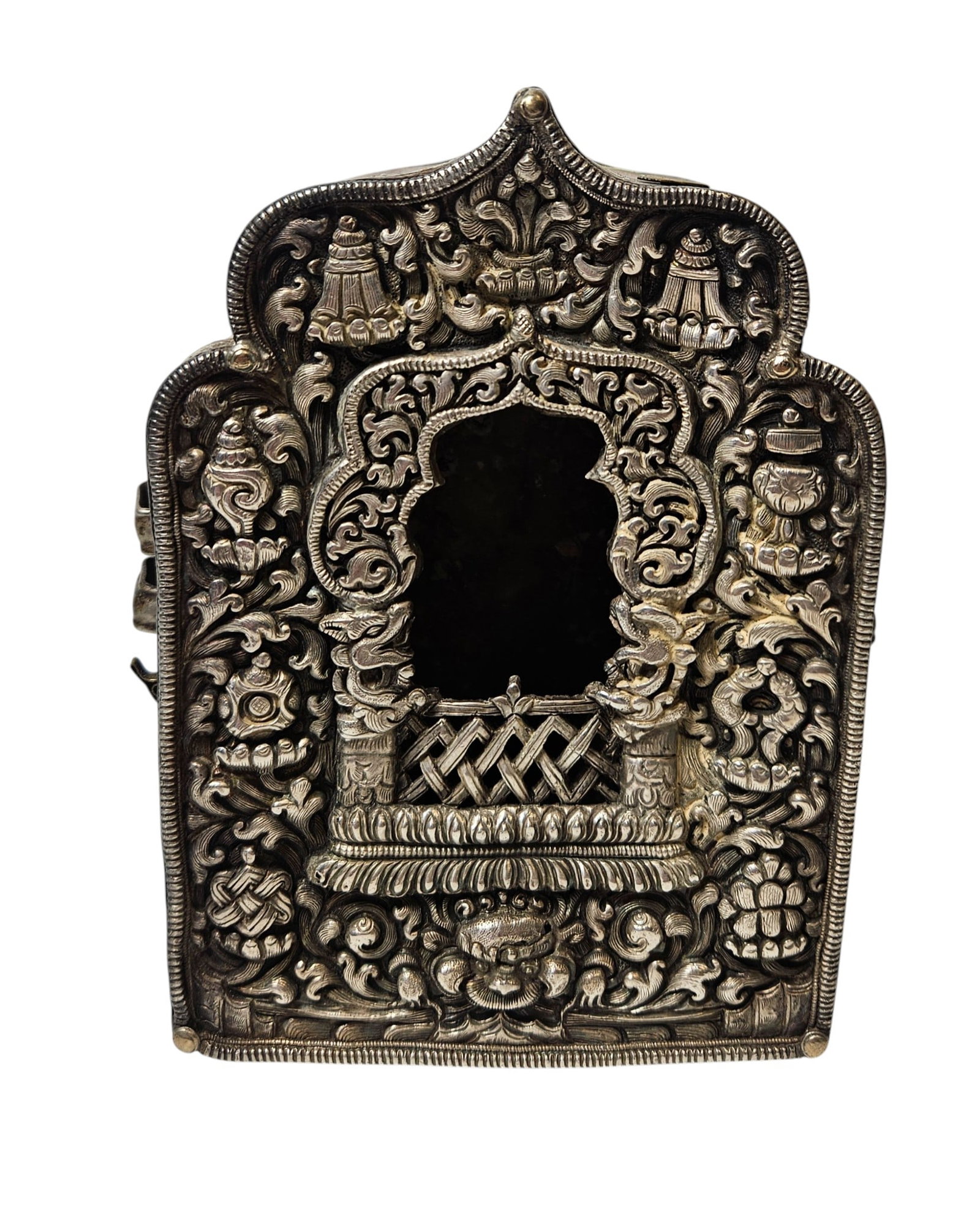 Antique Silver & Copper Tibetan Ghau Prayer Box (1 of 12)