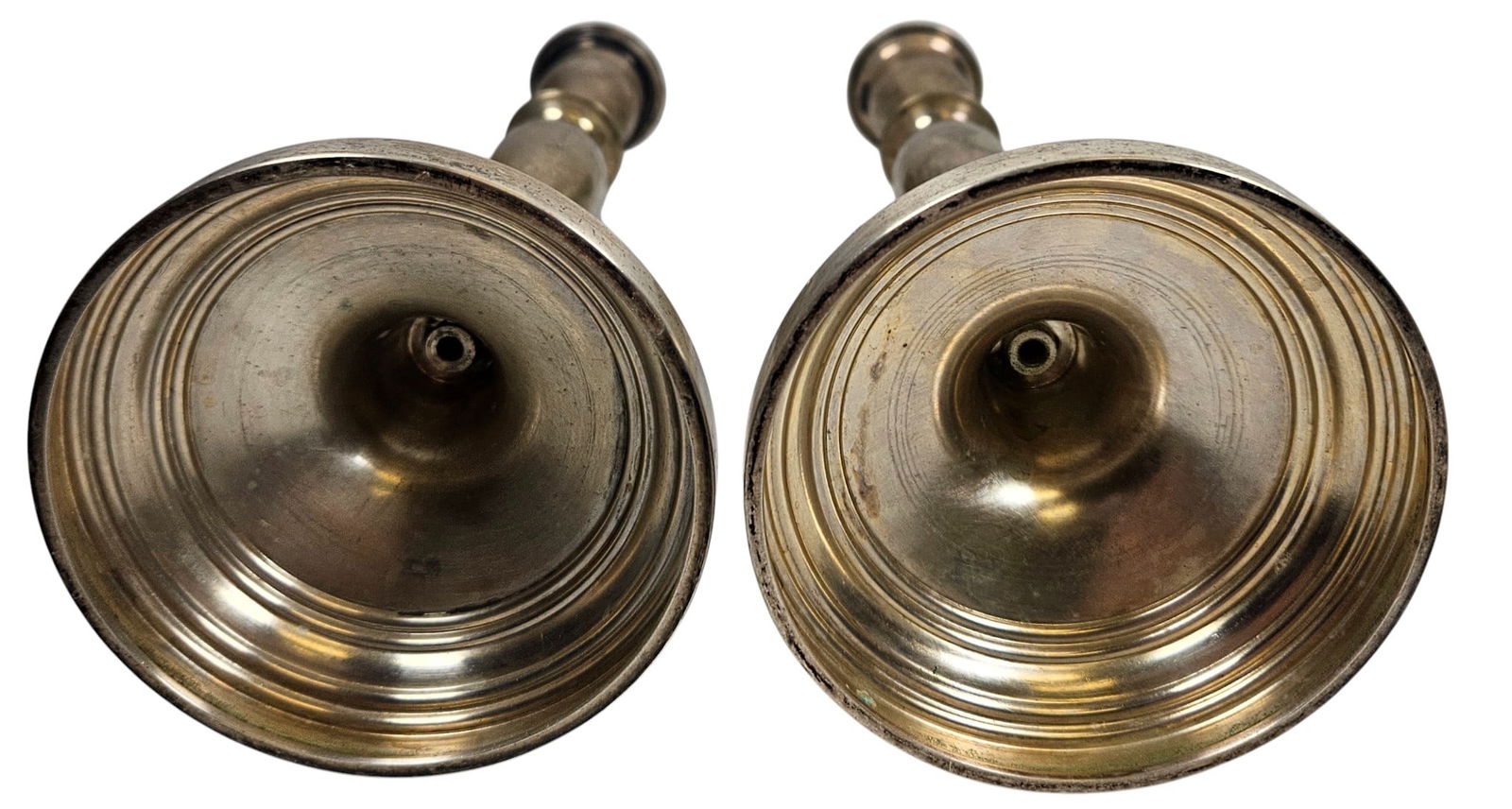 Pair Continental 800 Silver Candlesticks - 2