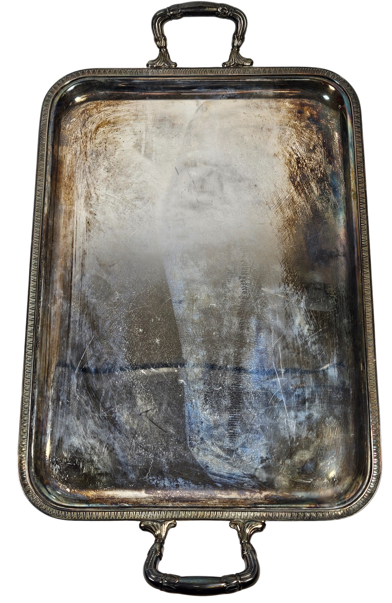 Vintage Italian Boggiali 800 Silver Two Handled Tray (1 of 7)