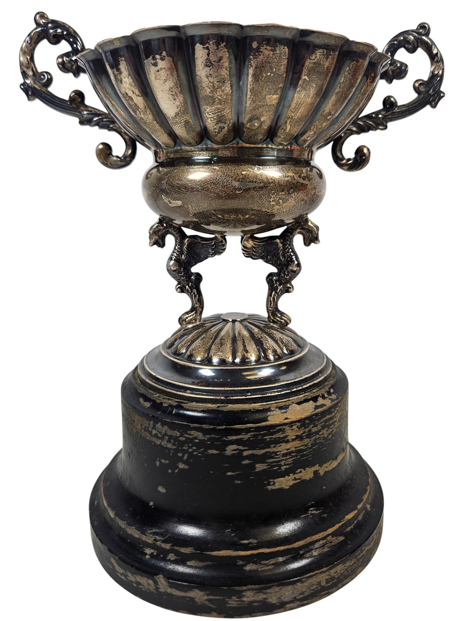 Antique Madrid Spain .915 Silver Trophy - 3