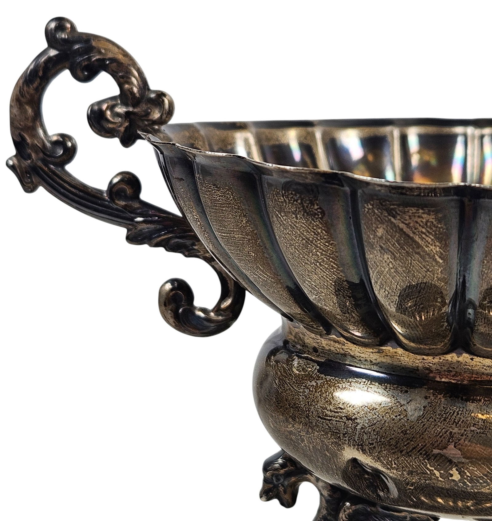 Antique Madrid Spain .915 Silver Trophy - 8