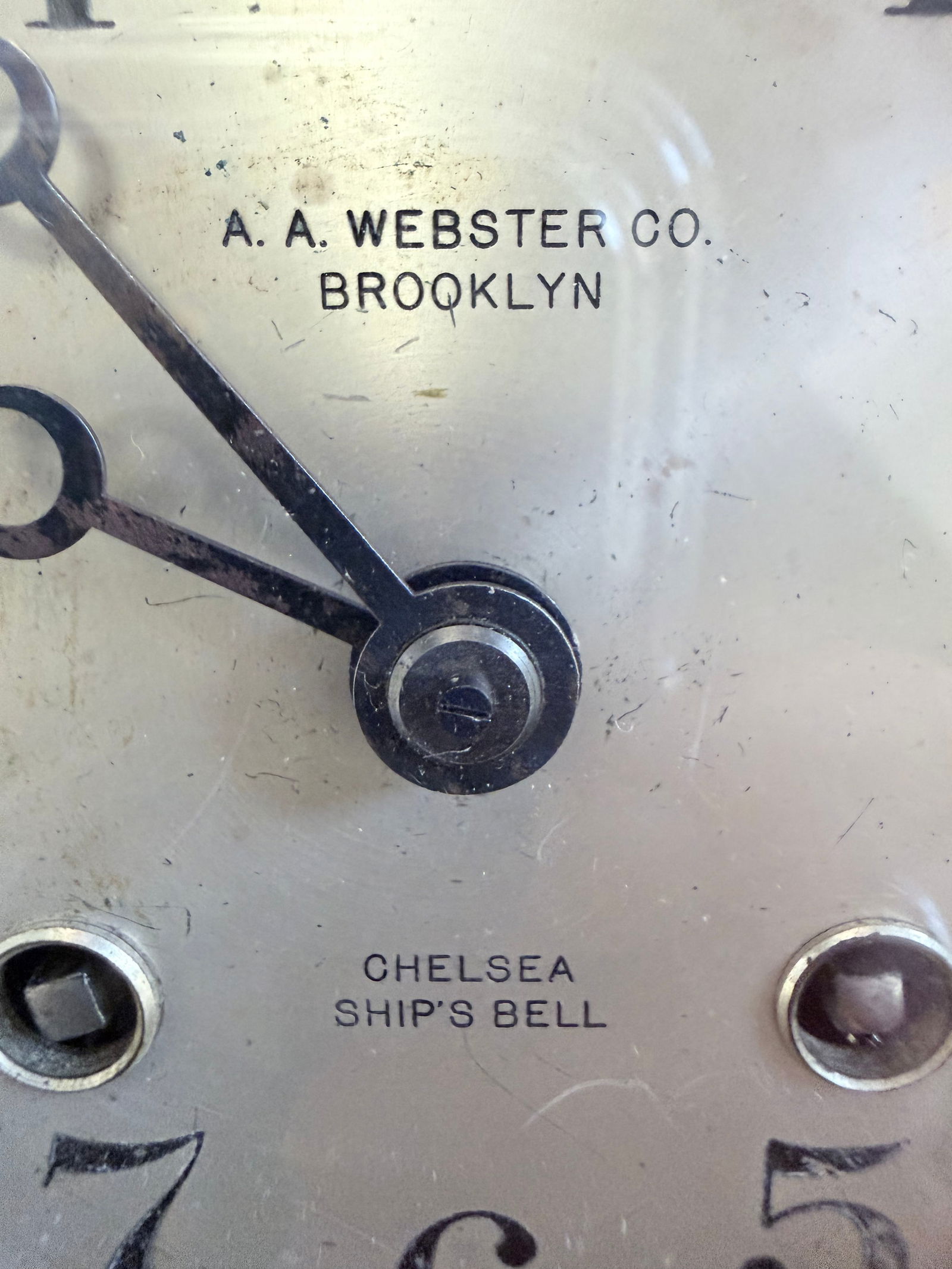 c1930 Chelsea Ship's Bell Clock A.A. Webster Co. - 2