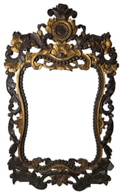 18/19 Century Carved Polychrome Wood Frame