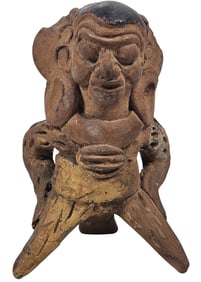 Pre Columbian Clay Artifact Figure 200 BCE - 800 CE