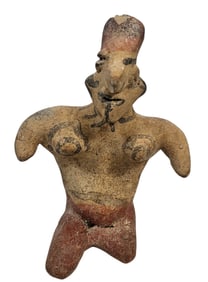 Pre Columbian Clay Artifact Figure 800 CE