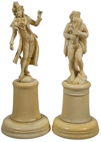 (2) 19th Century Carved Figures