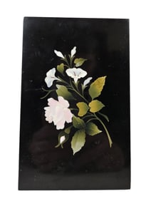 Italian Floral Pietra Dura Plaque
