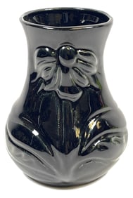 Small Van Briggle Black Art Pottery Vase