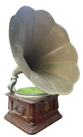 Columbia BI Sterling Disc Phonograph W/Horn