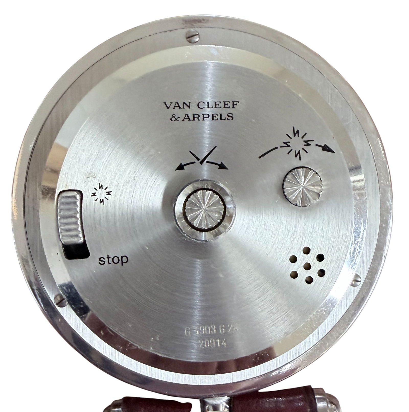 Vintage Van Cleef & Arpels Alarm Table Watch Clock - 3