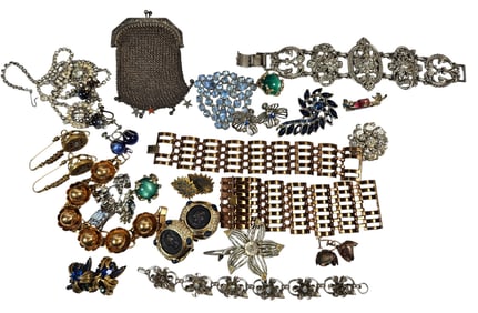 Lot of Antique Costume Jewelry