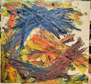 Sam Goodman Large Abstract Expressionist Painting 5/57