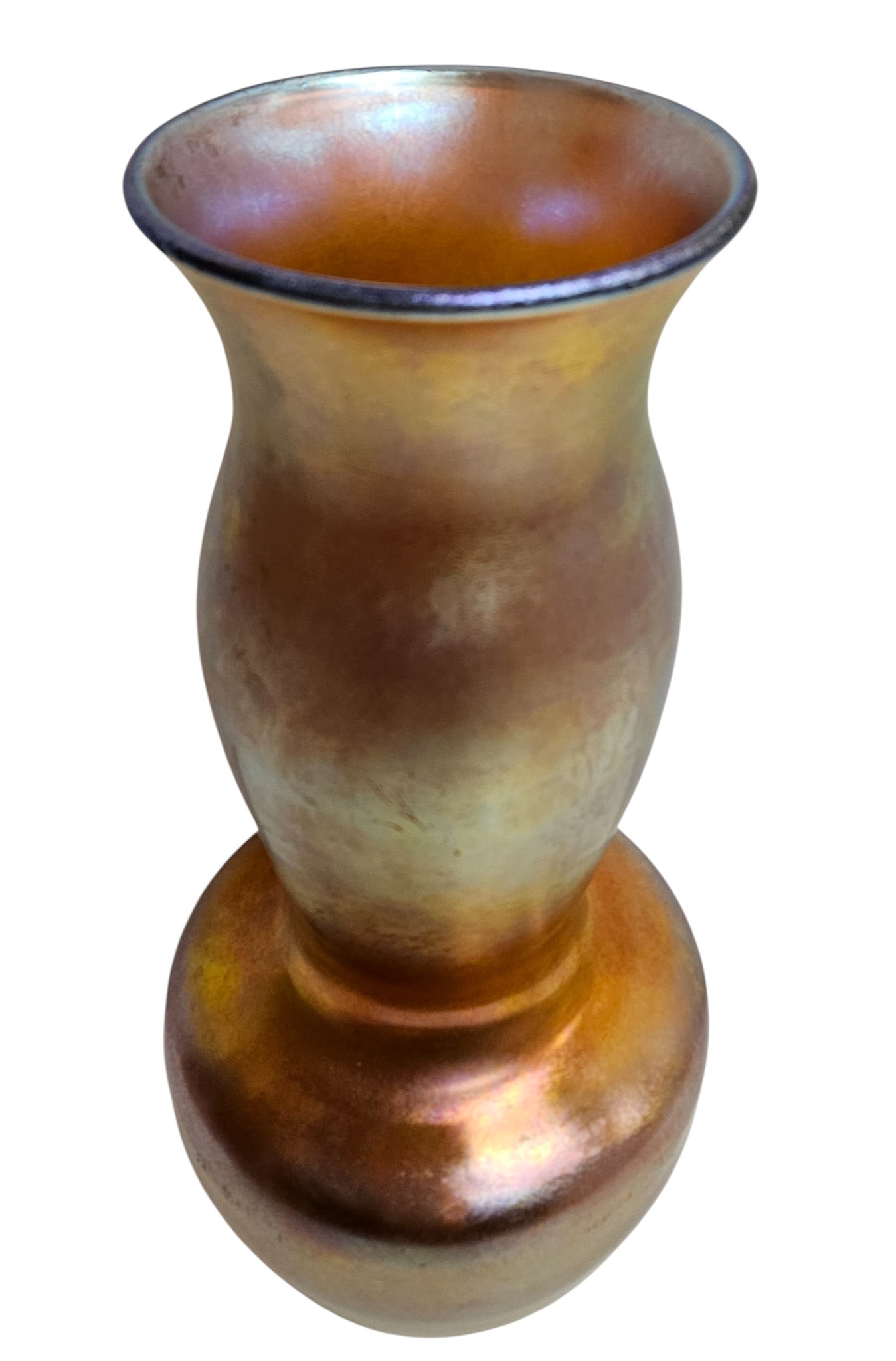 Signed Steuben Gold Aurene Vase - 2