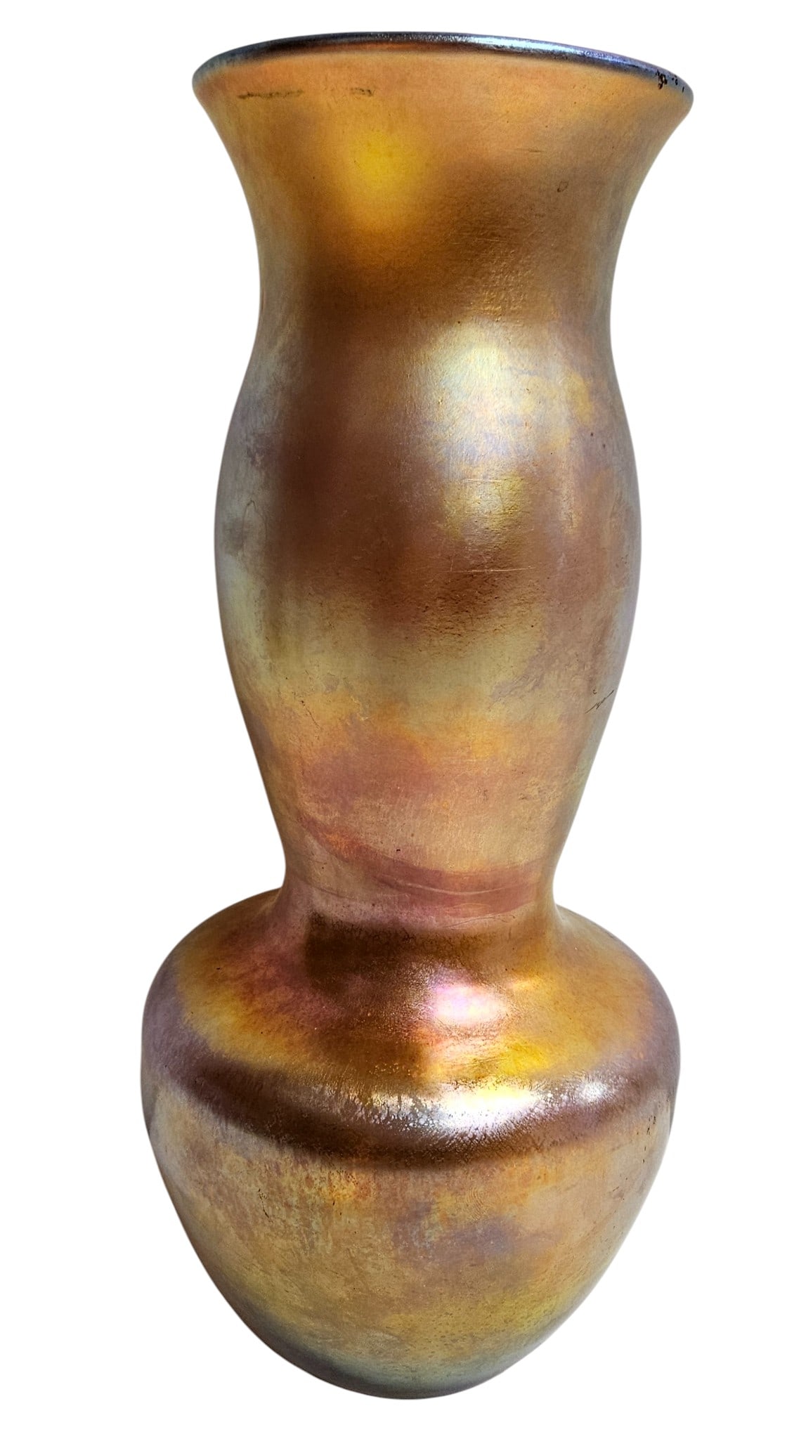 Signed Steuben Gold Aurene Vase - 3