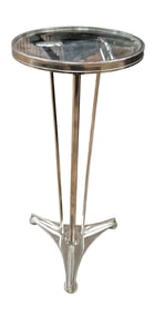 Art Deco Style Chrome & Mirror Side Table