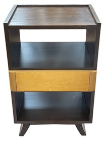 Eliel Saarinen for Rway Mid Century Modern Two Toned Wood Nightstand