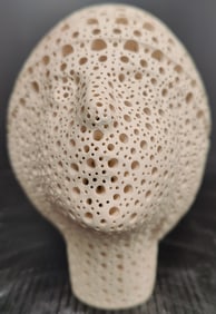 Alexander Ney Terracotta Female Head in Flapper Hat