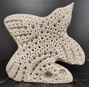 Alexander Ney Terracotta Flying Bird on Base