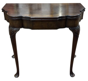 19th Century Empire Claw Foot Flip Top Game Table