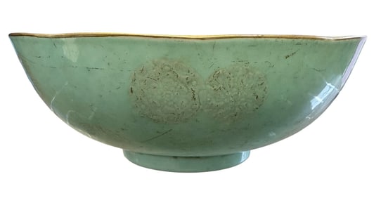 Qing Dynasty Chinese Turquoise Glaze Porcelain Bowl