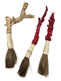 (3) Chinese Coral Calligraphy Brushes