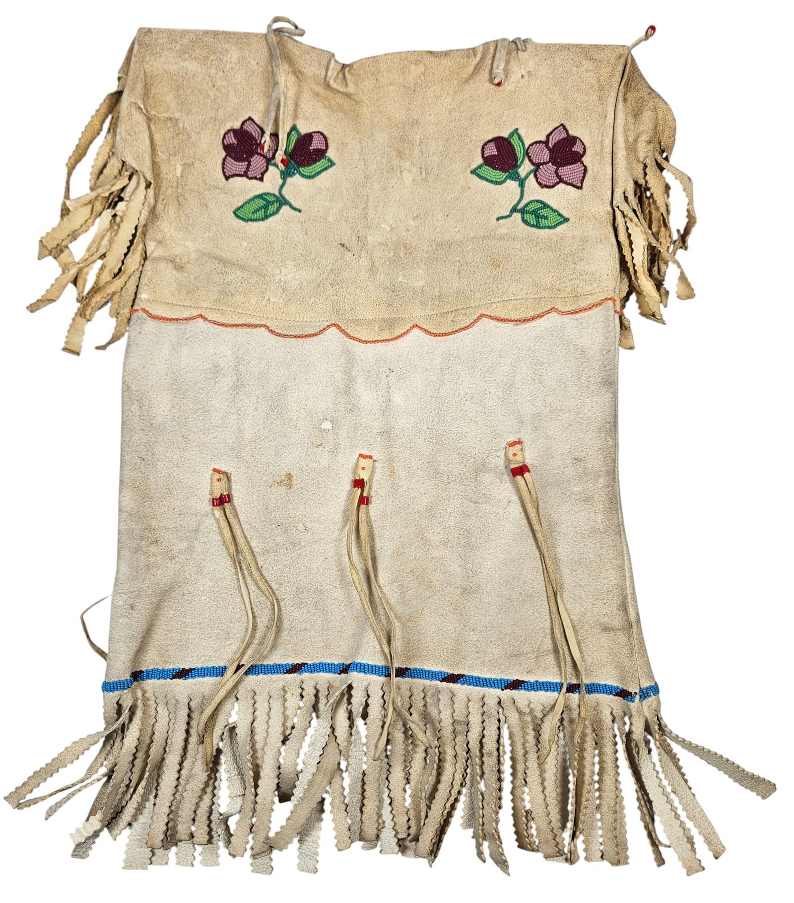c1920 Apsáalooke (Crow) Beaded Hide Dress (1 of 8)