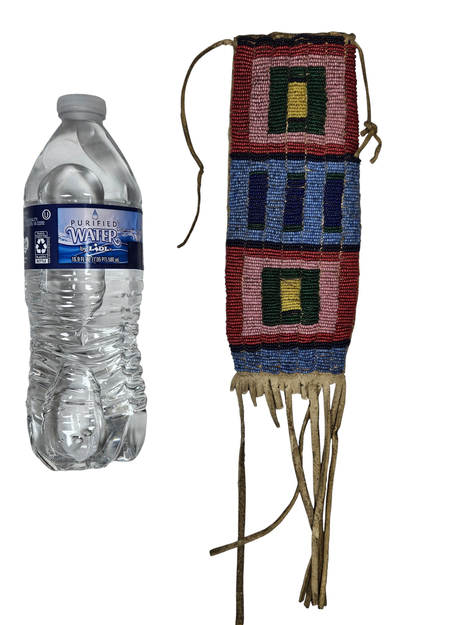 c1900 Native American Apsáalooke (Crow) Beaded Mirror Bag - 6