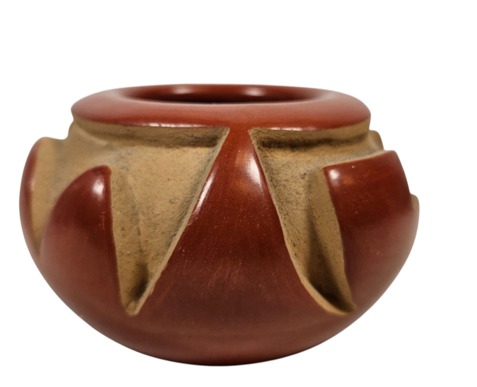 Anita Louise Suazo Santa Clara Pueblo Carved Jar (1 of 8)