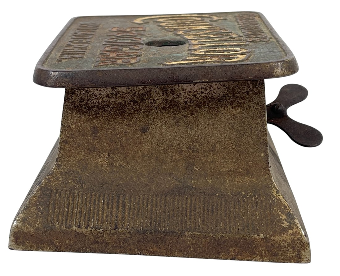 Key Wound Mechanical Clock Work Cigar Cutter - 3